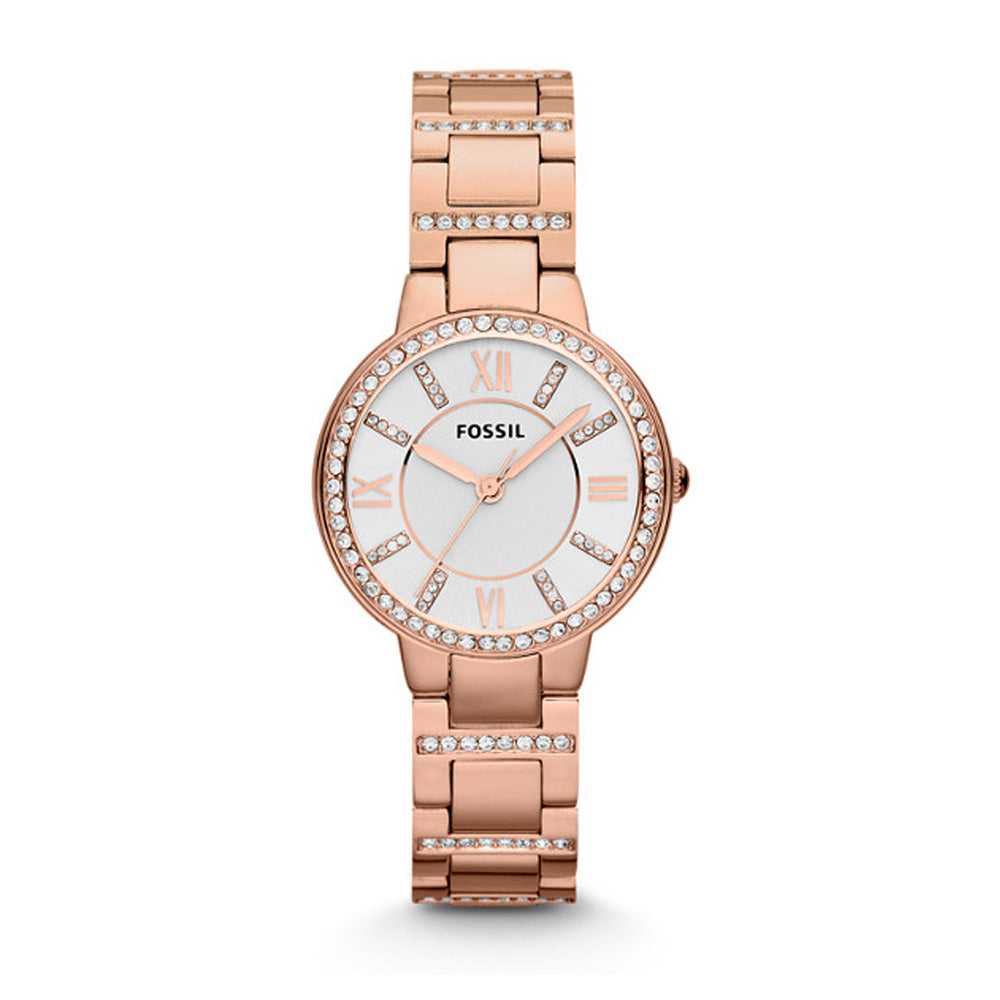 FOSSIL VIRGINIA ROSE GOLD STAINLESS STEEL ES3284 WOMEN'S WATCH - H2 Hub Watches