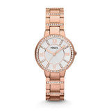 FOSSIL VIRGINIA ROSE GOLD STAINLESS STEEL ES3284 WOMEN'S WATCH - H2 Hub Watches