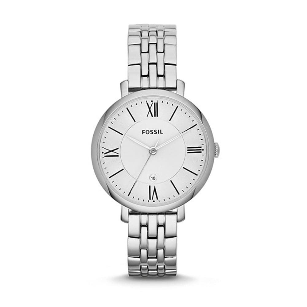 FOSSIL JACQUELINE ANALOG QUARTZ SILVER STAINLESS STEEL ES3433 WOMEN'S WATCH - H2 Hub Watches