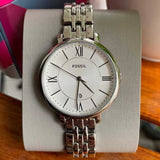 FOSSIL JACQUELINE ANALOG QUARTZ SILVER STAINLESS STEEL ES3433 WOMEN'S WATCH - H2 Hub Watches