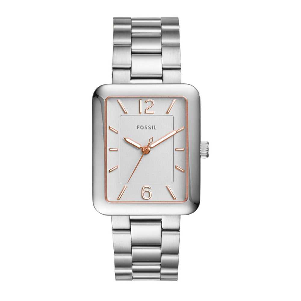 FOSSIL ATWATER ANALOG QUARTZ SILVER STAINLESS STEEL ES4157 WOMEN'S WATCH - H2 Hub Watches