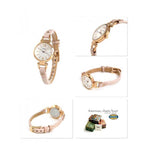 FOSSIL GEORGIA ANALOG QUARTZ ROSE GOLD STAINLESS STEEL ES4340 PINK LEATHER STRAP WOMEN'S WATCH - H2 Hub Watches