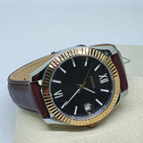 FOSSIL ES4822 SCARLETTE DARK BROWN LEATHER WOMEN'S WATCH