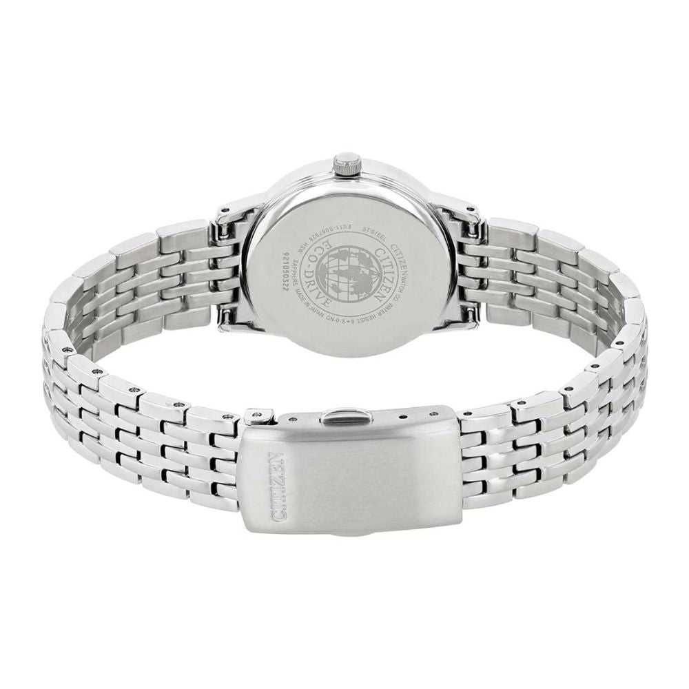 CITIZEN EW1580-50E ECO-DRIVE SILVER STAINLESS STEEL WOMEN'S WATCH - H2 Hub Watches