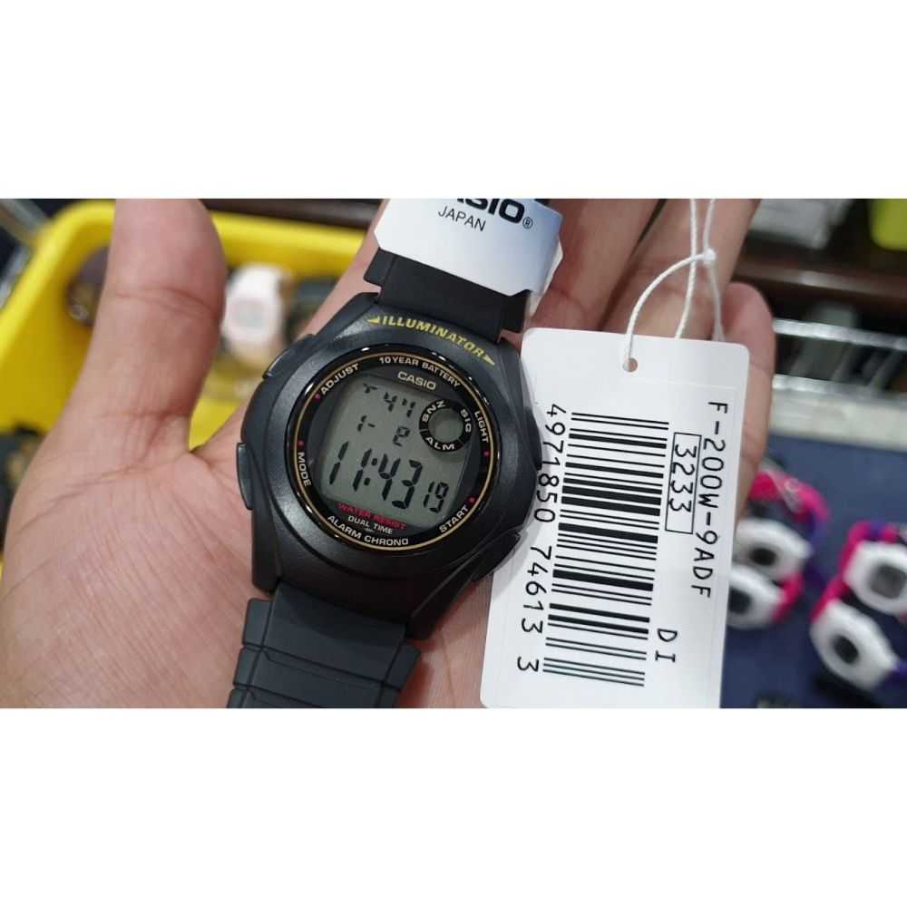 CASIO GENERAL F-200W-9ADF DIGITAL MEN'S WATCH - H2 Hub Watches