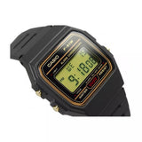 CASIO GENERAL F-91WG-9QDF-P BLACK RESIN STRAP UNISEX WATCH