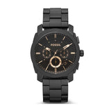 FOSSIL MACHINE CHRONOGRAPH BLACK STAINLESS STEEL FS4682 MEN'S WATCH - H2 Hub Watches