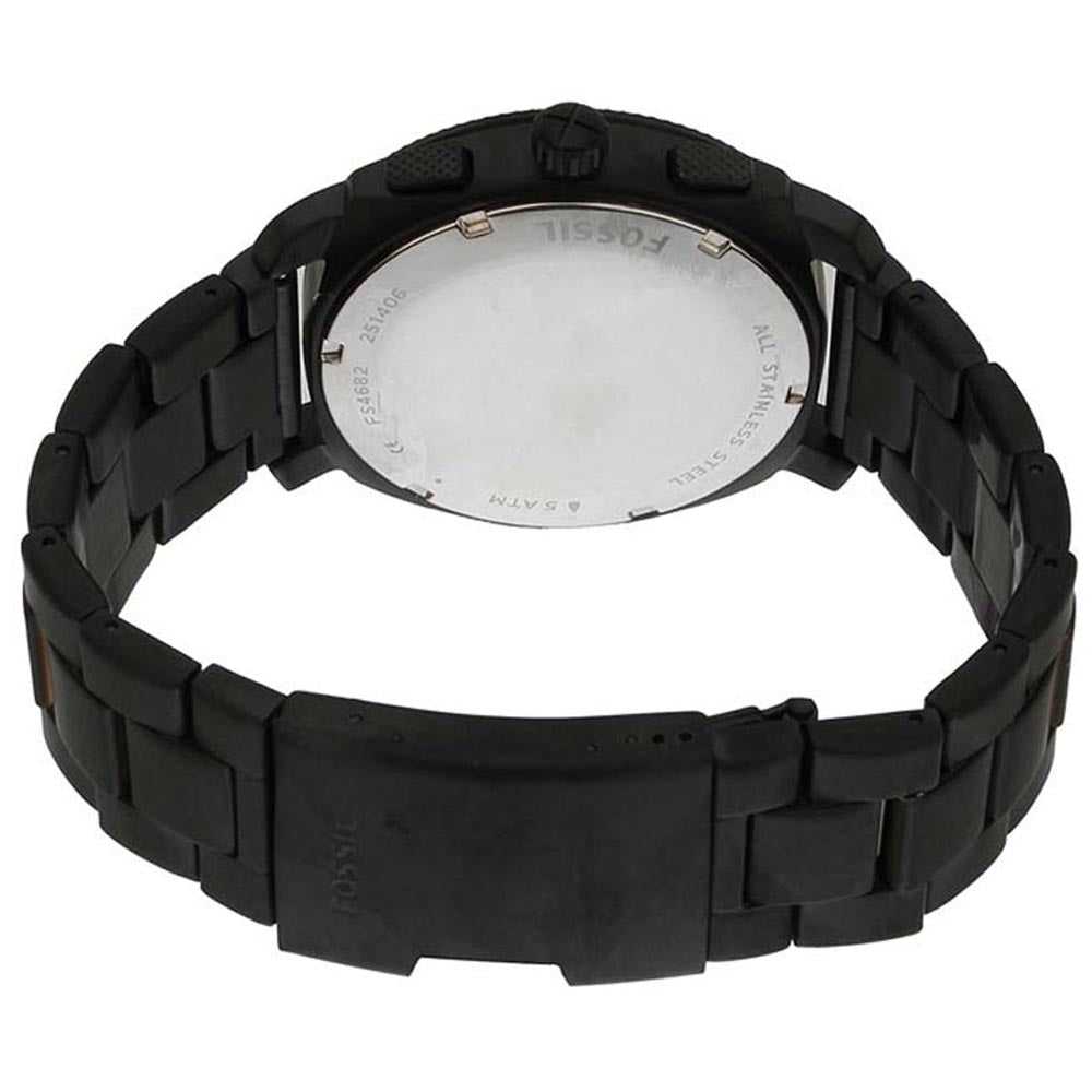 FOSSIL MACHINE CHRONOGRAPH BLACK STAINLESS STEEL FS4682 MEN'S WATCH - H2 Hub Watches