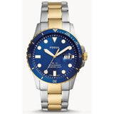 FOSSIL FS5742 BLUE DIAL STAINLESS STEEL MEN'S WATCH