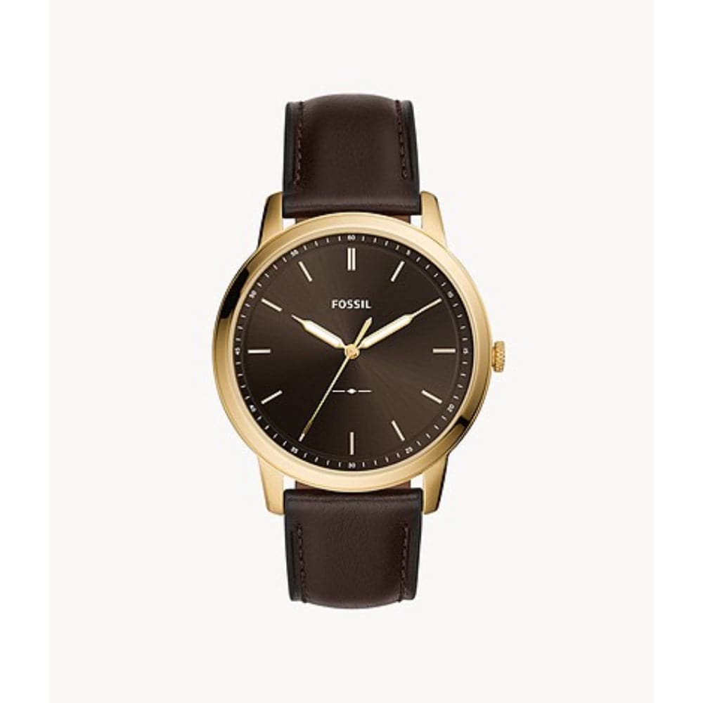 Fossil Black Dial And Brown Leather Strap Women Watch FS5756 H2 Hub