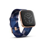 FITBIT VERSA 2 SPECIAL EDITION NAVY & PINK / COPPER ROSE ALUMINIUM FB507RGNV-FRCJK WOVEN SMARTWATCH