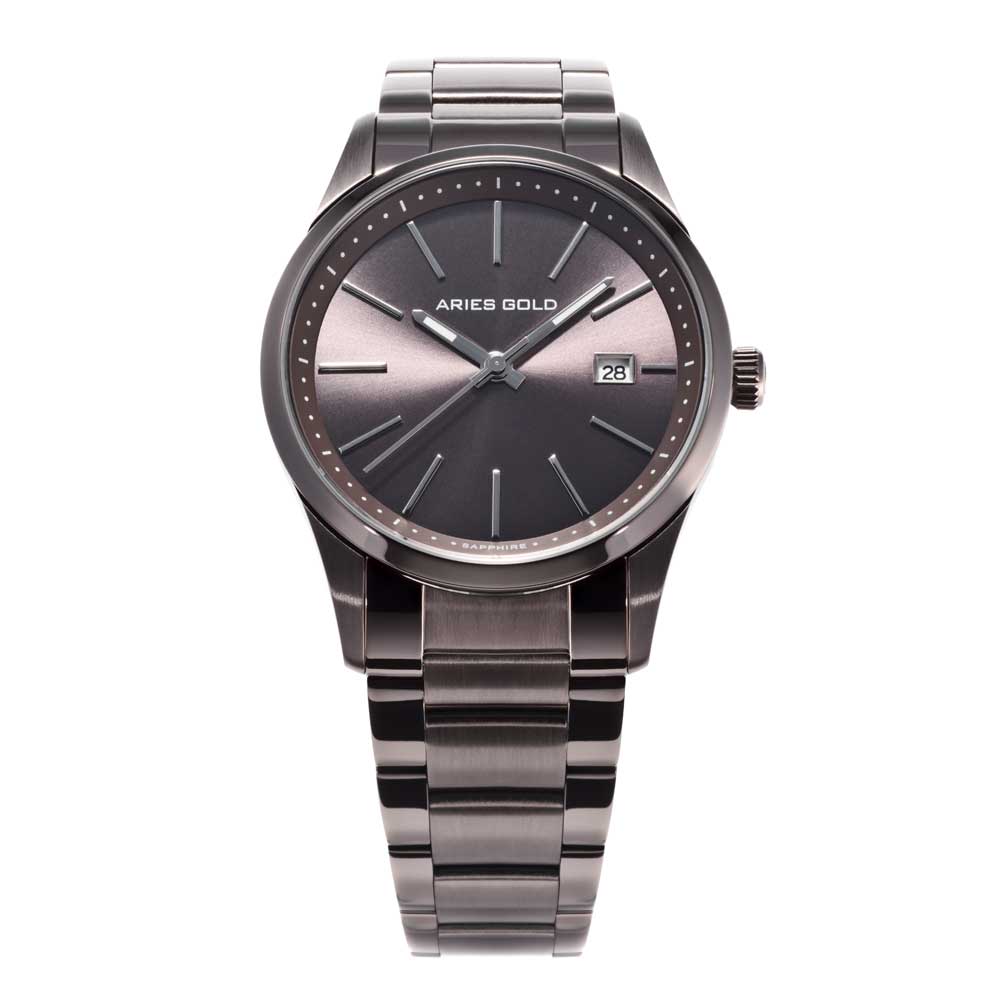 ARIES GOLD URBAN CLASSIC BROWN STAINLESS STEEL G 120B CF-COFFEE MEN'S WATCH - H2 Hub Watches