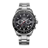 ARIES GOLD DRIFTER CHRONOGRAPH SILVER STAINLESS STEEL G 7001 SBK-BK MEN'S WATCH - H2 Hub Watches