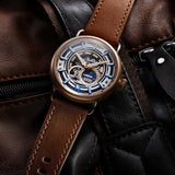 ARIES GOLD AUTOMATIC ROCKY LIMITED EDITION INVINCIBLE ROSE GOLD STAINLESS STEEL G 9013 RG-W LEATHER STRAP MEN'S WATCH - H2 Hub Watches