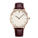 ARIES GOLD URBAN TANGO G 1007 RG-BEI BROWN LEATHER STRAP MEN'S WATCH