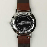 ARIES GOLD URBAN TANGO G 1007 S-W BROWN LEATHER STRAP MEN'S WATCH - H2 Hub Watches
