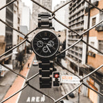 ARIES GOLD URBAN ETERNAL G 103 & B 103 BK-BK COUPLE'S WATCHES - H2 Hub Watches