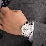ARIES GOLD URBAN CLASSIC SILVER STAINLESS STEEL G 120B S-SD MEN'S WATCH - H2 Hub Watches