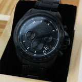 ARIES GOLD DRIFTER CHRONOGRAPH BLACK STAINLESS STEEL BLACK-OUT G 7001 BK-OUT MEN'S WATCH - H2 Hub Watches