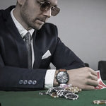 ARIES GOLD BELFAST MOON G 7013 RG-BURG LEATHER MEN'S WATCH - H2 Hub Watches