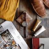 ARIES GOLD BELFAST MOON G 7013 RG-CF MEN'S LEATHER WATCH - H2 Hub Watches
