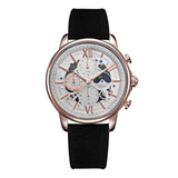 ARIES GOLD BELFAST MOON G 7013 RG-W LEATHER MEN'S WATCH - H2 Hub Watches