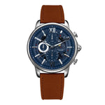 ARIES GOLD BELFAST MOON G 7013 S-BU MEN'S LEATHER WATCH - H2 Hub Watches
