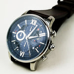 ARIES GOLD BELFAST MOON G 7013 S-BU MEN'S LEATHER WATCH - H2 Hub Watches
