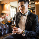 ARIES GOLD AUTOMATIC INFINUM EL TORO GOLD STAINLESS STEEL G 9005 G-BK BLACK LEATHER STRAP MEN'S WATCH - H2 Hub Watches