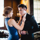 ARIES GOLD AUTOMATIC INFINUM EL TORO GOLD STAINLESS STEEL G 9005 G-BK BLACK LEATHER STRAP MEN'S WATCH - H2 Hub Watches