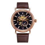 ARIES GOLD G 9013 RG-BU BROWN LEATHER MEN'S WATCH