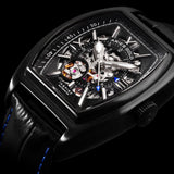 ARIES GOLD AUTOMATIC INFINUM CRUISER BLACK STAINLESS STEEL G 901 BK-BKBU LEATHER MEN'S WATCH