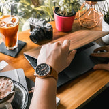 ARIES GOLD 500PCS LIMITED EDITION ROADSTER G 9021 RG-BK MEN'S WATCH - H2 Hub Watches