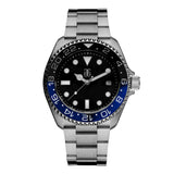 THE AEGEAN BLUE AG COLLECTIVE G 9040 SBA-BK STAINLESS STEEL MEN WATCH