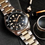 THE ADMIRAL AG COLLECTIVE G 9040 SG-BKG STAINLESS STEEL MEN WATCH
