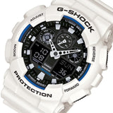 CASIO G-SHOCK GA-100B-7ADR-P DIGITAL WHITE RESIN MEN WATCH