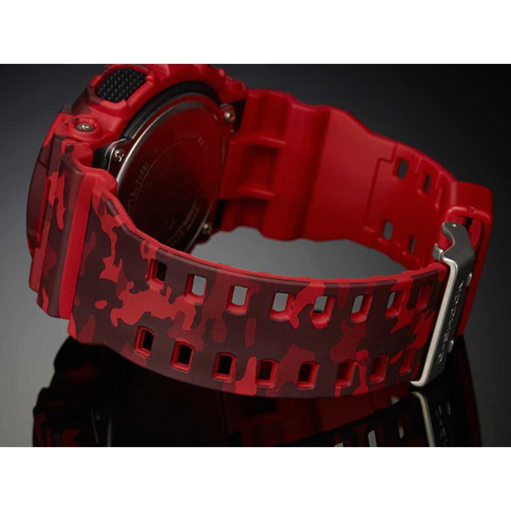 CASIO G-SHOCK GA-100CM-4ADR DIGITAL QUARTZ RED CAMO RESIN UNISEX'S WATCH - H2 Hub Watches