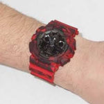 CASIO G-SHOCK GA-100CM-4ADR DIGITAL QUARTZ RED CAMO RESIN UNISEX'S WATCH - H2 Hub Watches