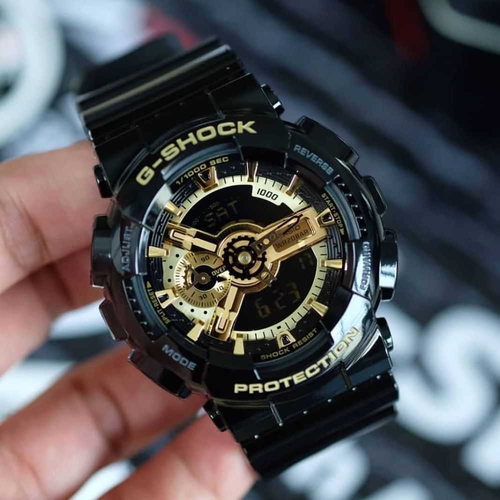 CASIO G-SHOCK GA-110GB-1ADR DIGITAL QUARTZ BLACK RESIN MEN'S WATCH - H2 Hub Watches