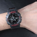 CASIO G-SHOCK GA-110HR-1ADR-P DIGITAL QUARTZ BLACK RESIN MEN'S WATCH