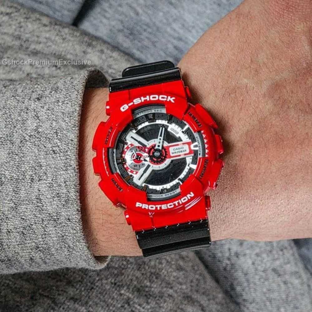 CASIO G-SHOCK GA-110RD-4ACR DIGITAL QUARTZ RED RESIN UNISEX'S WATCH - H2 Hub Watches