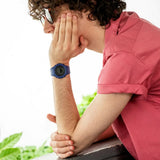 CASIO G-SHOCK GA-2100-2ADR-P BLUE RESIN STRAP MEN'S WATCH