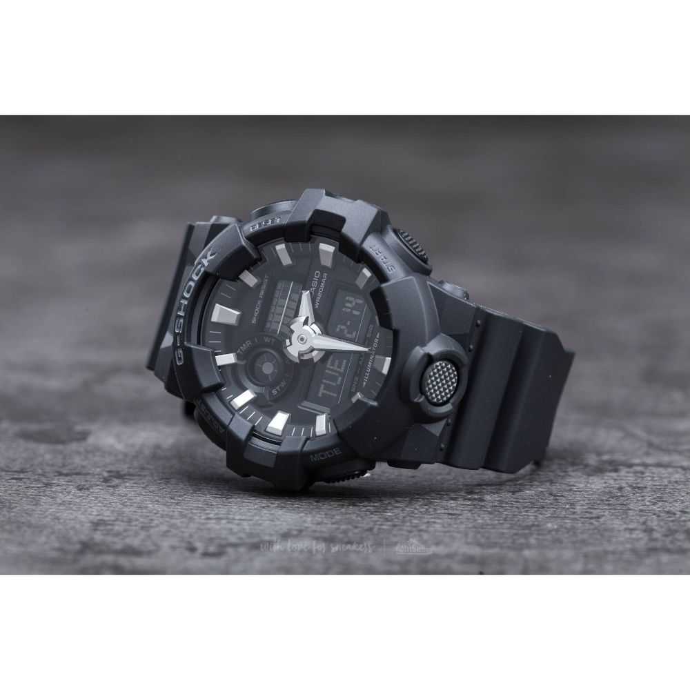CASIO G-SHOCK GA-700-1BDR DIGITAL QUARTZ BLACK RESIN MEN'S WATCH - H2 Hub Watches