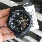CASIO G-SHOCK GA-700-1BDR DIGITAL QUARTZ BLACK RESIN MEN'S WATCH - H2 Hub Watches