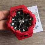 CASIO G-SHOCK GA-700-4ADR DIGITAL QUARTZ RED RESIN MEN'S WATCH - H2 Hub Watches