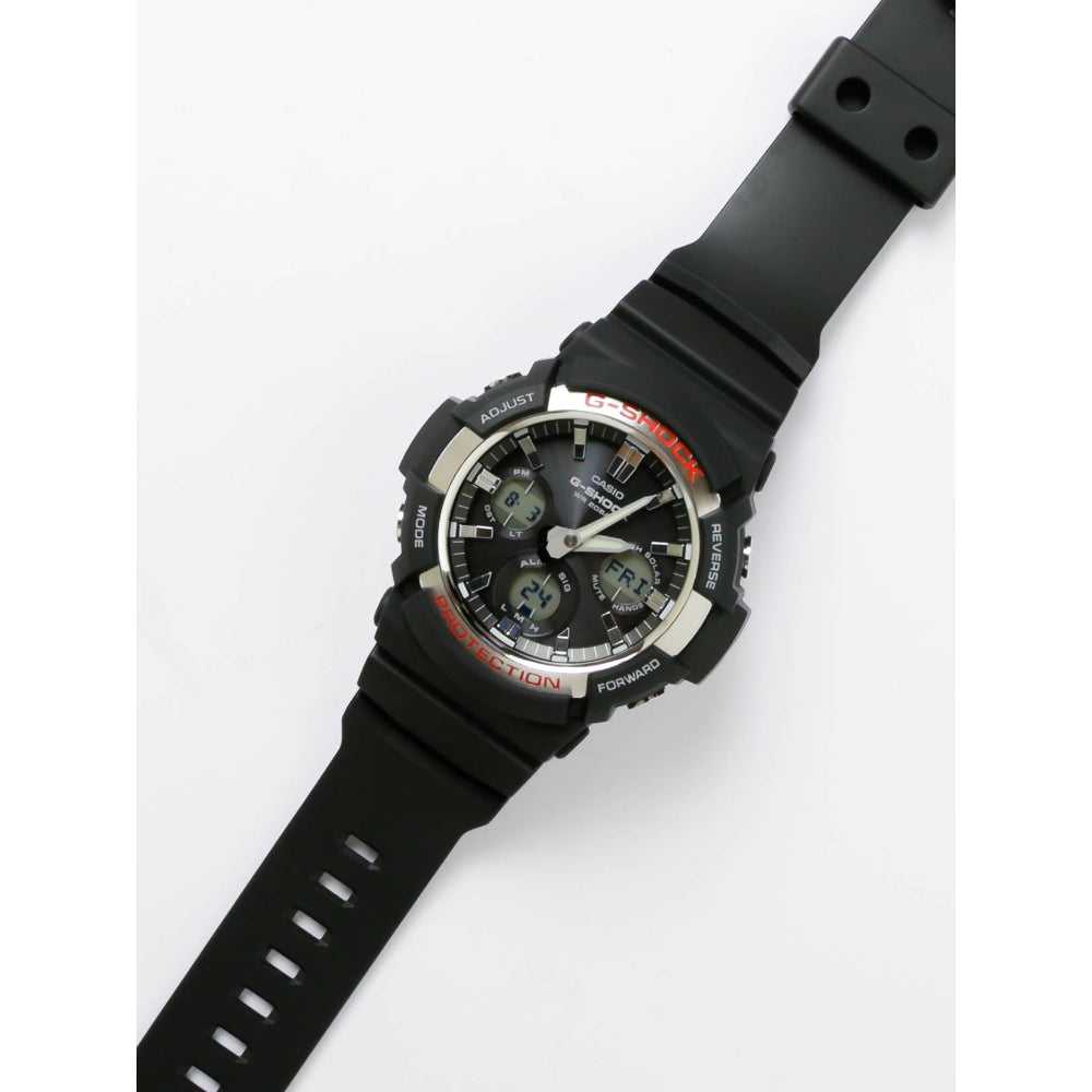 CASIO G-SHOCK GAS-100-1ADR DIGITAL QUARTZ BLACK RESIN MEN'S WATCH - H2 Hub Watches