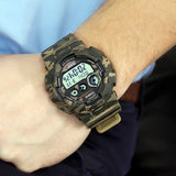 CASIO G-SHOCK GD-120CM-5DR DIGITAL QUARTZ GREEN CAMO RESIN WAMEN'S TCH - H2 Hub Watches