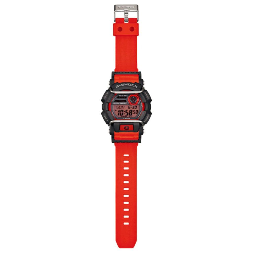 CASIO G-SHOCK GD-400-4DR DIGITAL QUARTZ GREY RED RESIN MEN'S WATCH - H2 Hub Watches