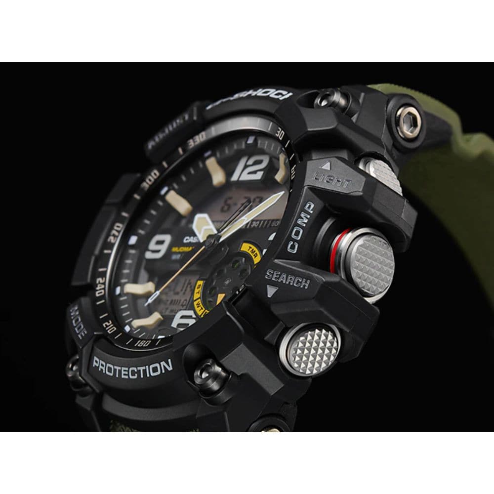 CASIO G-SHOCK GG-1000-1A3DR MUDMASTER GREEN RESIN STRAP MEN'S WATCH - H2 Hub Watches