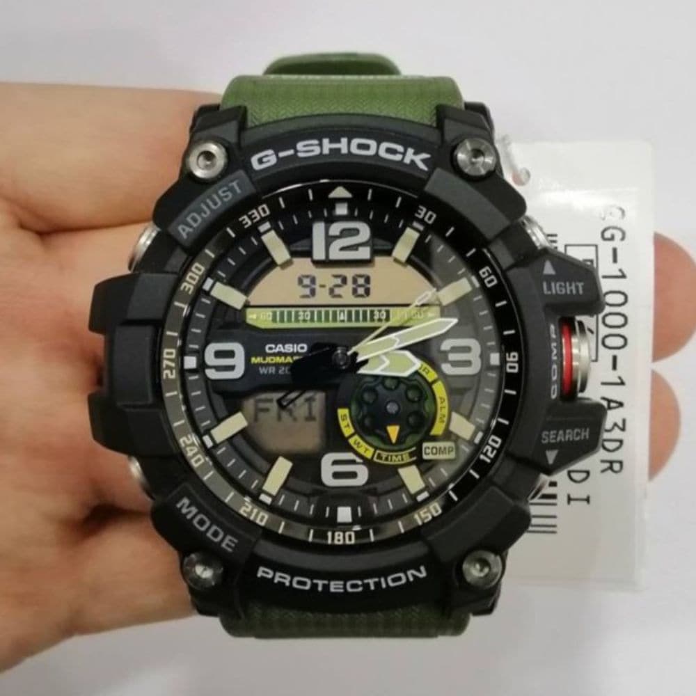 CASIO G-SHOCK GG-1000-1A3DR MUDMASTER GREEN RESIN STRAP MEN'S WATCH - H2 Hub Watches